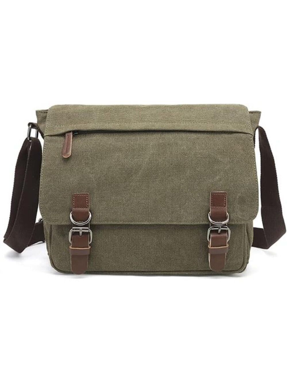 Canvas Messenger Bag Large Crossbody Shoulder Bag Travel Laptop Bag for Men Wome